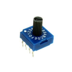 RS42716R के माध्यम से छेद प्रकार 16 पीओएस रोटरी हेक्स स्विच 4 + 1 पिन बीसीडी कोड - Product Image 4