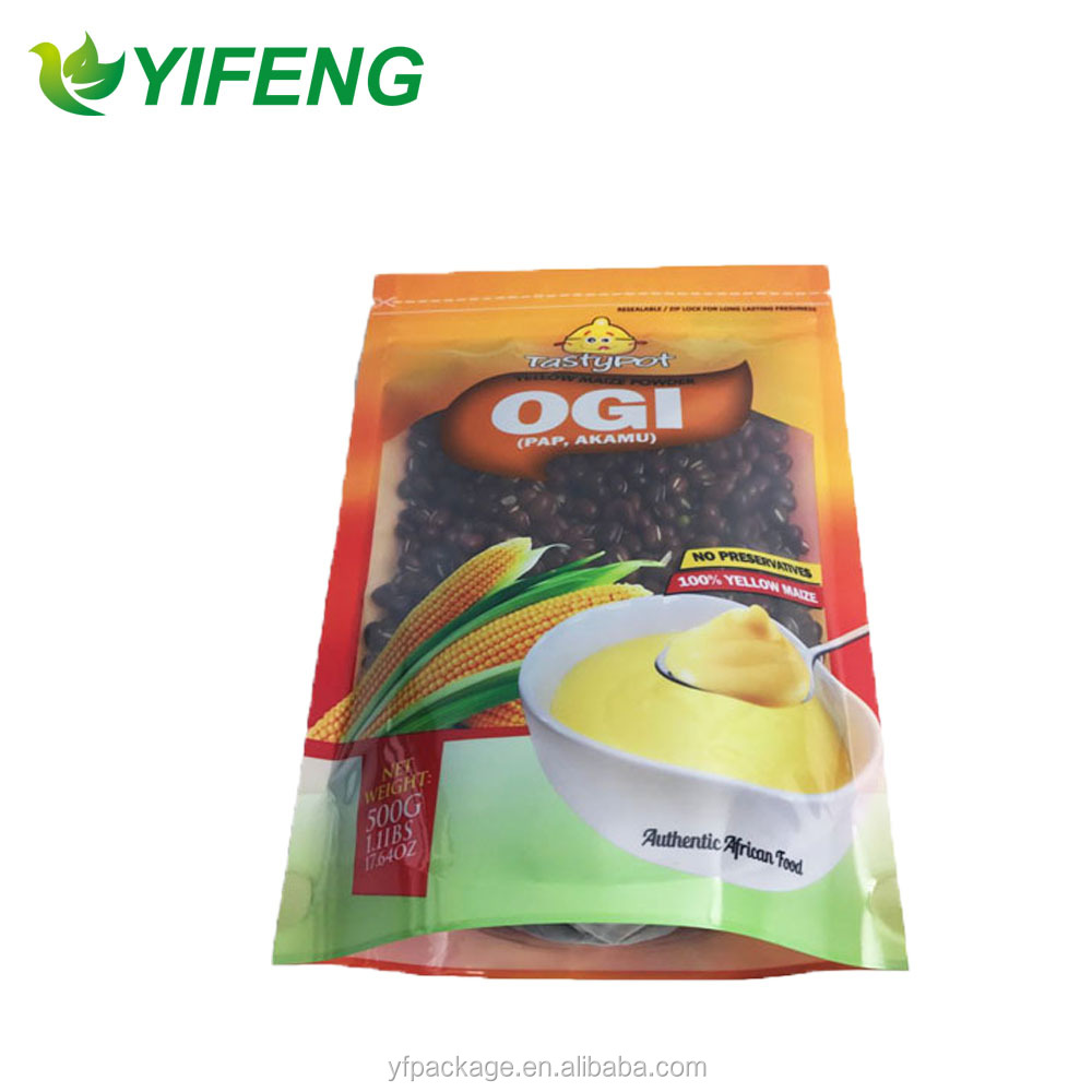 Aliments congelés et fruits secs se lever pochettes avec fermeture zip sachets d'emballage