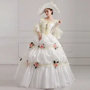 Costume de spectacle royal prince, costume de scène rétro, robe de bal, robe de princesse