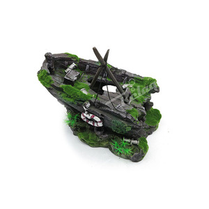 Grote <span class=keywords><strong>Aquarium</strong></span> Decoratie, <span class=keywords><strong>Aquarium</strong></span> Ornamenten Schipbreuk Decor Voor Zoetwater Zoutwater Tanks - Product Image 4