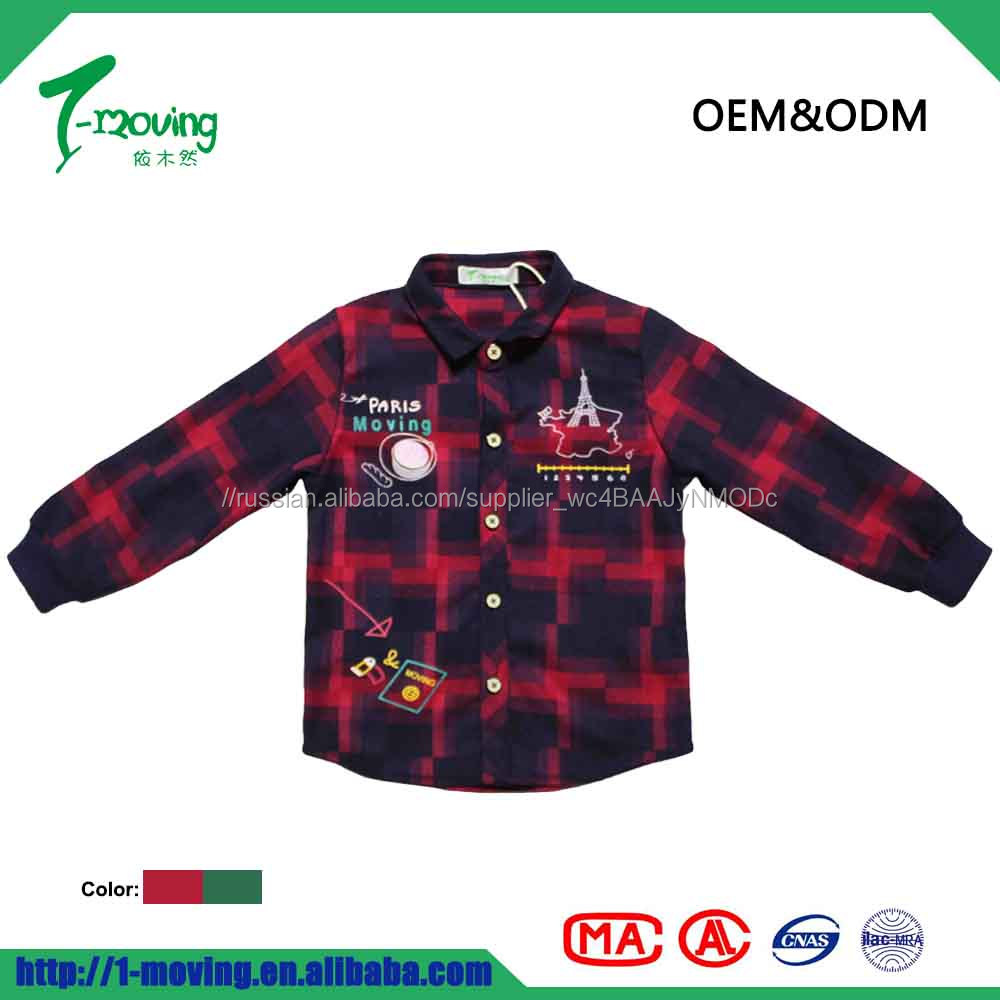 Детская зимняя детская клетчатая рубашка поло 100% хлопок рубашка в клетку с длинными рукавами designd для мальчиков