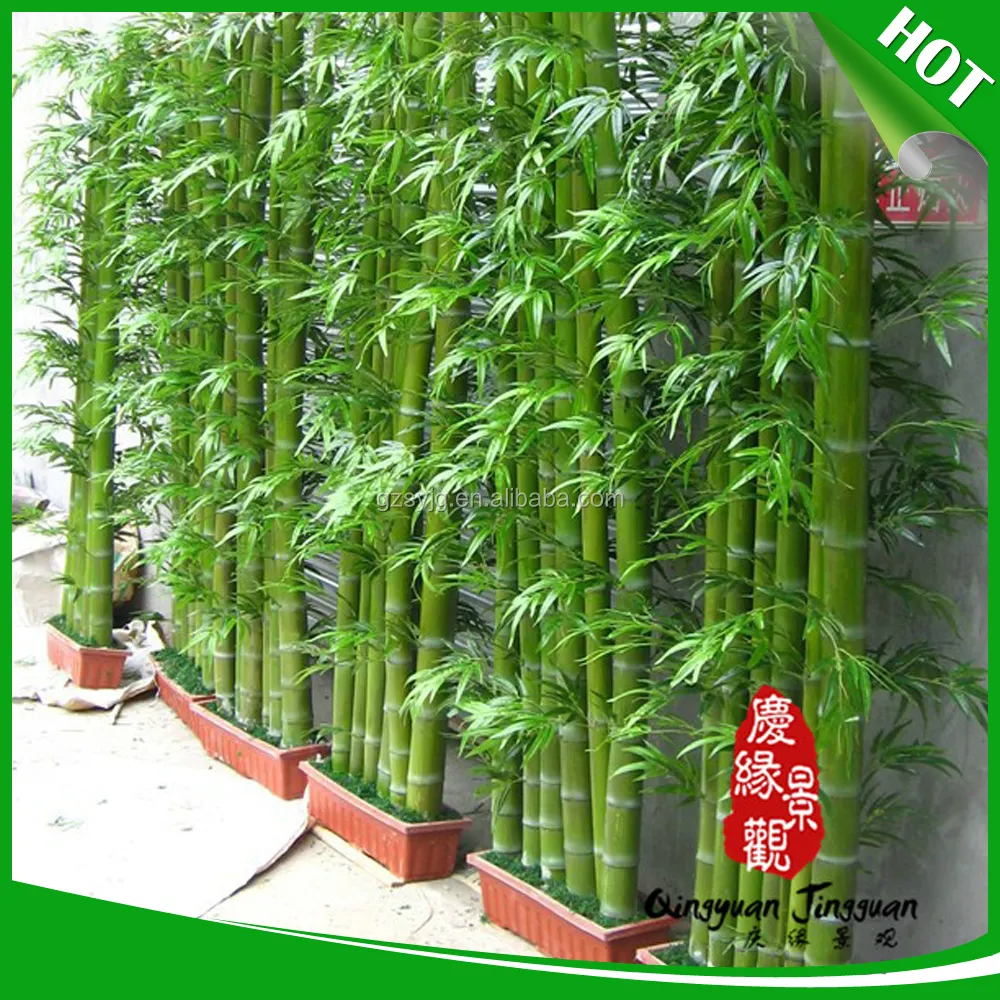 Planta de decoración de oficina/bambú artificial/bonsái de bambú artificial de plástico