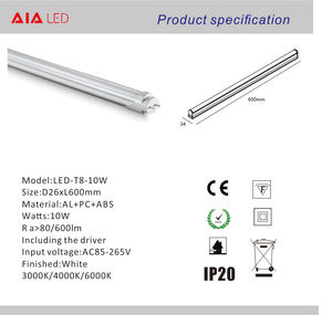 Separación interior iluminación led tubo T8 10 W tubo de luz led para sala de reuniones - Product Image 2