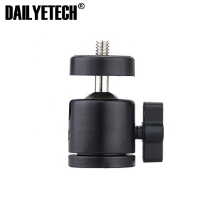 360 grados giratorio <span class=keywords><strong>Mini</strong></span> cabeza de bola soporte para 1/4 tornillo de montaje en trípode de cámara DSLR de DAILYETECH - Product Image 3