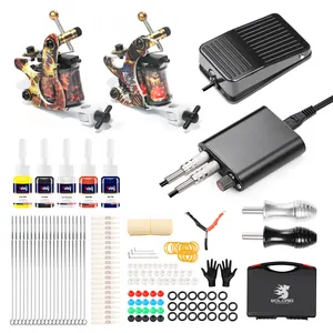 2020 profession elle Tattoo-Maschine Set heiß verkaufen Tattoo Gun Kit für Anfänger