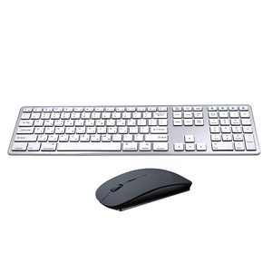 Guangdong beyaz mini ultra ince İspanyolca bluetooth 3.0 klavye kablosuz 2.4g klavye ve fare - Product Image 4