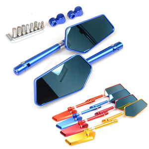 Espejo retrovisor Universal para motocicleta, espejos laterales traseros CNC para YAMAHA YBR125 NMAX MT-03 MT03 XMAX <span class=keywords><strong>MT07</strong></span> - Product Image 3