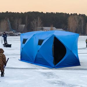 Tienda de Campaña de Pesca en Hielo Personalizada de Lona Oxford de Una Sola Capa, Tienda de Campaña Cúbica para Pesca de Carpas en Todas las Estaciones, Tienda de Campaña para Pesca en Invierno - Product Image 6