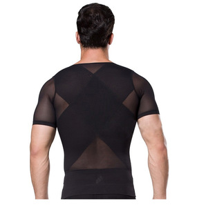 Compression hommes Shaper <span class=keywords><strong>Posture</strong></span> correcteur <span class=keywords><strong>T</strong></span>-<span class=keywords><strong>shirt</strong></span> minceur homme corps Shaper <span class=keywords><strong>Posture</strong></span> chemise - Product Image 3