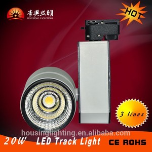 20w cob led blanco luces de la pista del punto de la lámpara con <span class=keywords><strong>el</strong></span> lado de la caja para la tienda 3 líneas nuevo producto - Product Image 1