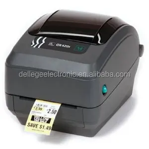 Efisiensi tinggi Portabel Zebra GK420T 203 dpi Direct Thermal/Thermal Transfer Label Printer