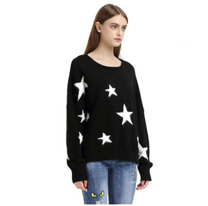 Maglione Intarsiato da <span class=keywords><strong>Donna</strong></span> in 100% <span class=keywords><strong>Cashmere</strong></span> con Ultimi Design <span class=keywords><strong>di</strong></span> Lavorazione a Maglia - Product Image 2