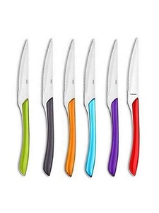 24 pezzi di Posate Appeso In Acciaio Inox con Colori Manico In Plastica Set di Posate, Luminoso Multicolore Mensa Cutler - Product Image 2