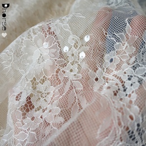 Top End French <strong>Lace</strong> Latest <strong>White</strong> Color <strong>Lace</strong> With Sequins Luxury Net <strong>Lace</strong> for Bridal DHFL0693 - Product Image 4