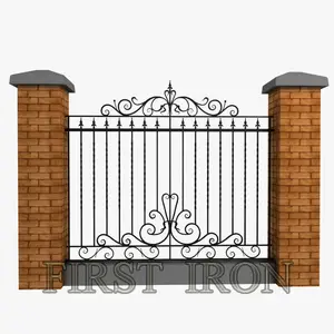 维多利亚时代的铁艺围栏设计，花园门围栏栏杆，澳大利亚铁栅栏设计