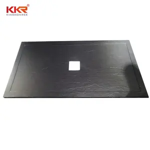 KKR الحديثة الأوروبية تصميم سطح صلب الحمام الحجر الاصطناعي لوح لمنطقة الاستحمام