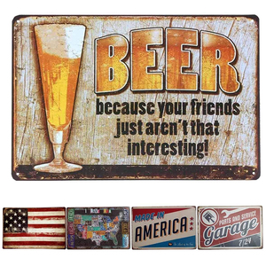 Groothandel Custom Decor Comics Logo nostalgische bier metal tin bord bar - Product Image 2