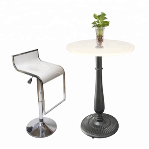 Modello sole vaso di fondo nero antico <span class=keywords><strong>cast</strong></span> tavolo in ferro caffè di base gamba del tavolo - Product Image 5