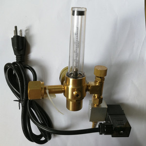 Brass191 Regulator <span class=keywords><strong>CO2</strong></span> Karbon Dioksida Argon dengan Pengukur Aliran Katup Solenoid 21 Tahun - Product Image 4