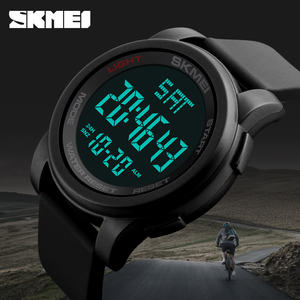 Montre de sport pour homme <span class=keywords><strong>Skmei</strong></span> <span class=keywords><strong>1257</strong></span>, chronographe numérique à affichage LED, bracelet en silicone, étanche à 50 m, marque de luxe, compte à rebours - Product Image 2