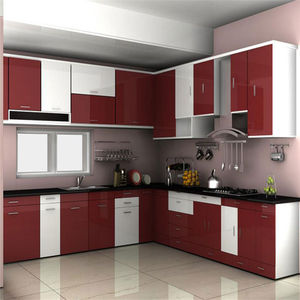 Vermonhouzz nuovo modello di alluminio rosso armadio da <span class=keywords><strong>cucina</strong></span> <span class=keywords><strong>cucina</strong></span> Design completo di <span class=keywords><strong>mobili</strong></span> da <span class=keywords><strong>cucina</strong></span> - Product Image 4