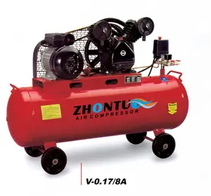 חגורת בוכנה משאבת אוויר 2HP מדחס 100L