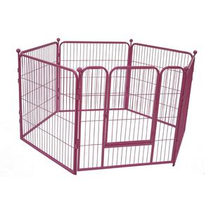 MHD008 çift köpek kulübesi kapalı ve açık toz kaplama köpek Run tasarımlar Metal ve demir çit ev çelik demir tel taşıyıcı - Product Image 2