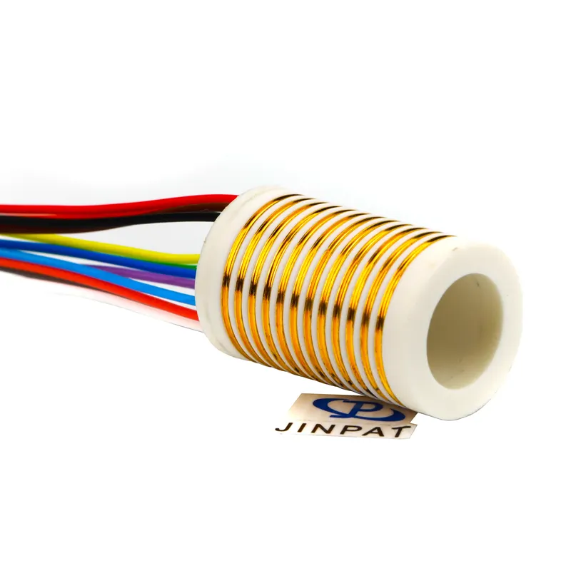Separate slip ring 12 circuit 2A contact material gold to gold,can be used for drones,For medical probes