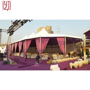 De alta calidad de 6x10 6x12 m gran fiesta al aire libre tienda de campaña de la boda para Malasia fiesta