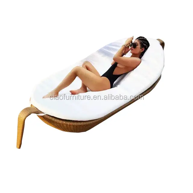 Hamac de jardin en plastique, 4 places, chaise longue