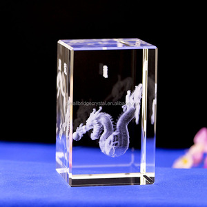 Thiết Kế Mới Lưu Niệm Zodiac 3d <span class=keywords><strong>Dragon</strong></span> Animal 3D Laser Tinh Thể <span class=keywords><strong>Cube</strong></span> - Product Image 3