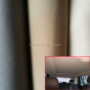 2023 spugna laminata per auto o soffitto per auto tessuto per rivestimento in tessuto 100% poliestere tessuto <span class=keywords><strong>Jacquard</strong></span> Jersey lavorato a <span class=keywords><strong>maglia</strong></span> 70D circa 3 Mm - Product Image 6