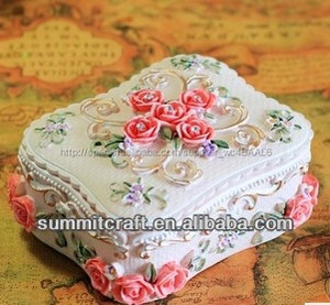 de resina de color rosa corazón rosa joyería caja de <span class=keywords><strong>recuerdos</strong></span> <span class=keywords><strong>comunion</strong></span> venta al por mayor - Product Image 1