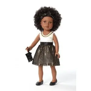 Top Sales Plastic 12inch african american fashion black baby girl doll for girl doll manufacturer China