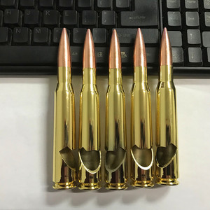 Metallo personalizzato una volta sparato vero proiettile involucro d'oro 50 calibro apribottiglie proiettile - Product Image 1