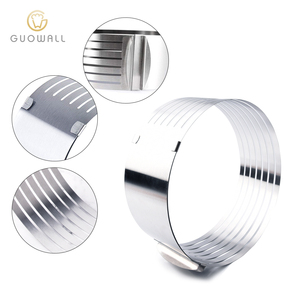 16-20cm Adjustable Stainless Steel Mousse Mould Layer <strong>Cake</strong> Slicer <strong>Kit</strong> - Product Image 4