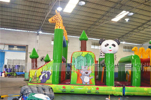 Enfants Parc Point Thème Parc Couleur Combinaison Enfants Jouets Gonflable Aire de Jeux Château Obstacle pour Vente - Product Image 4