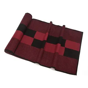 Gargantilha de inverno com padrão xadrez personalizado, lenço de malha para manter aquecido, de alta qualidade