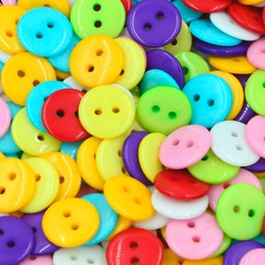 Étiquettes <span class=keywords><strong>à</strong></span> coudre avec logo personnalisé, boutons en résine, couleurs vert et bleu, pour vêtements d'enfants - Product Image 6