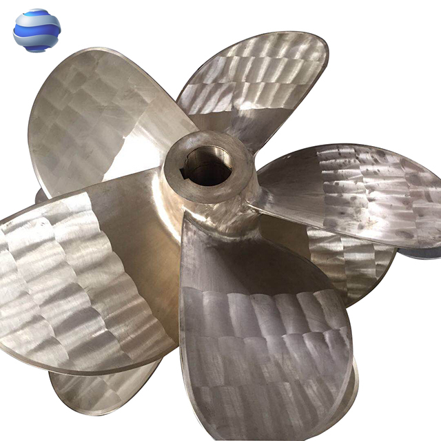 Ship Shaft Tube Copper Marine Bronze Propeller Outboat Propeller 4 Blades Stainless Steel Material