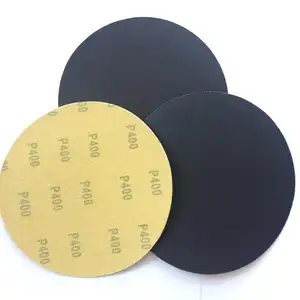 7 inches round shape silicon carbide E-wt imported German craft paper hook and loop disc