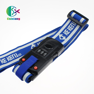 Bolsa de equipaje tejida de poliéster portátil con logotipo personalizado, cierre TSA, hebilla de cinturón de plástico, accesorios de viaje para regalos personalizados - Product Image 5