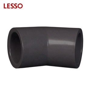 LESSO ASTM standard PVC <span class=keywords><strong>SCH</strong></span> 제 <span class=keywords><strong>80</strong></span> 일정에 <span class=keywords><strong>80</strong></span> 피팅 45 degree 팔꿈치