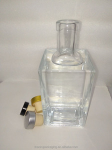 Factory Price 700ml square Glass Bottle <strong>Vodka</strong> - Product Image 4