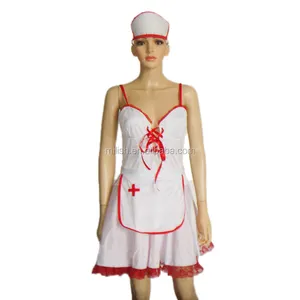 Disfraz de enfermera para mujer, fiesta de Halloween Sexy para traje elegante, carnaval, MAA-8