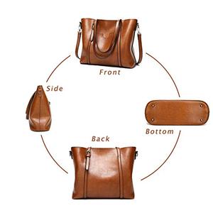 Bolsos de mano y monederos de cuero para mujer, de marca, con asa superior, para hombro - Product Image 5