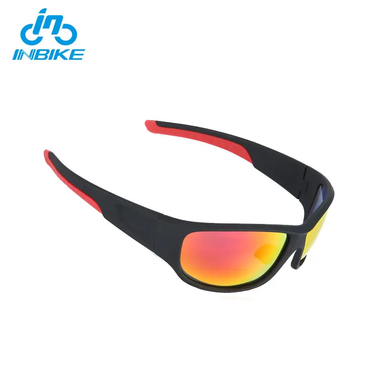 INBIKE Toptan Yüksek Kalite Ucuz UV Geçirmez Açık Sportif Biker Güneş Gözlüğü