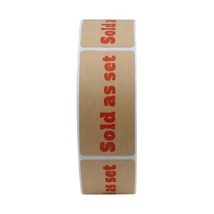 1 "<span class=keywords><strong>x</strong></span> 2" Rectangular Kraft marrón vendido como conjunto de etiquetas adhesivas para tiendas de venta al por menor 500 por rollo - Product Image 2
