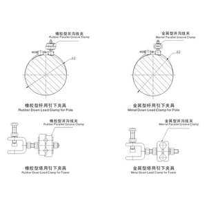 <span class=keywords><strong>De</strong></span> caucho o <span class=keywords><strong>de</strong></span> Metal por plomo Abrazadera <span class=keywords><strong>para</strong></span> Polo y la torre - Product Image 5
