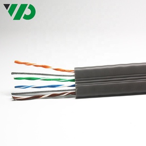 Cableado Doméstico Personalizado, Cable Ethernet Plano Cat 5e <span class=keywords><strong>de</strong></span> Alta Velocidad, 8 Hilos, 2 Hilos <span class=keywords><strong>de</strong></span> Acero Sin Blindaje - Product Image 6